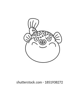 Traditional Japanese namazu catfish vector illustration