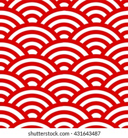 Traditional japanese ocean wave pattern