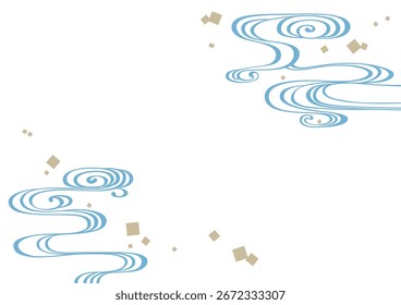 Material de fondo de patrón japonés tradicional.