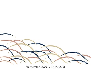 Traditional Japanese pattern background material.