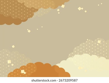 Material de fundo padrão japonês tradicional.