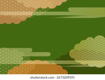 Material de fondo de patrón japonés tradicional.