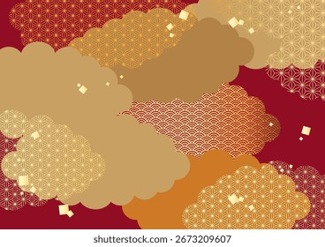 Material de fondo de patrón japonés tradicional.