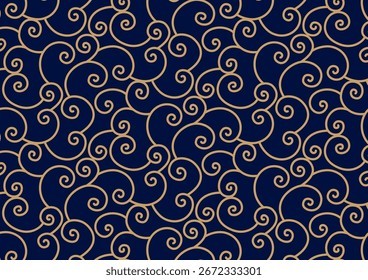 Traditional Japanese pattern background material.Arabesque, arabesque pattern