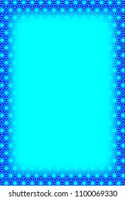 Traditional Japanese pattern blurred frame