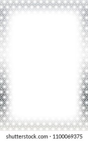 Traditional Japanese pattern blurred frame