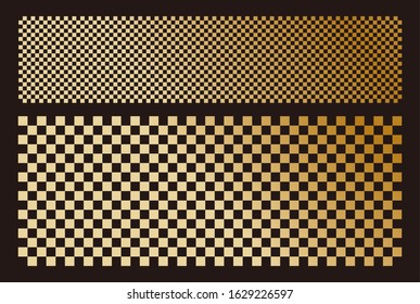 
It is a traditional Japanese pattern (checkered pattern).