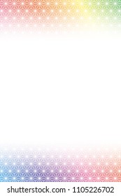 Traditional Japanese pattern, copy space, title space, message space