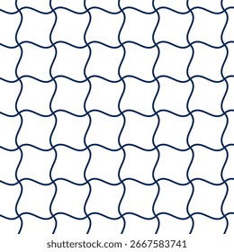 Traditional Japanese pattern design. Seamless Chidori Manji (Bird and Swastika) inspired motif.
