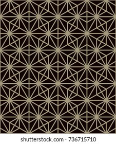 Traditional japanese pattern. Geometric background, vector illustration