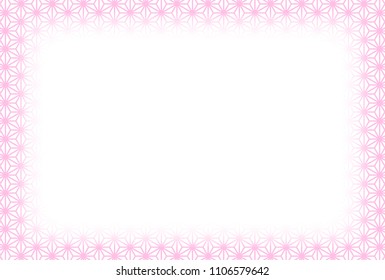 Traditional Japanese pattern, picture frame, copy space, title space, message space,