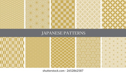 Traditional Japanese Pattern Textile Design