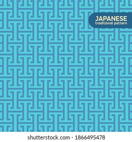 Traditional japanese pattern. This is a simple vector illustration with harmonious blend of retro and modern styles. The color can be changed if needed. Eps10 vector.