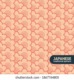 Traditional japanese pattern. This is a simple vector illustration with harmonious blend of retro and modern styles. The color can be changed if needed. Eps10 vector.