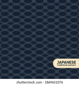 Traditional japanese pattern. This is a simple vector illustration with harmonious blend of retro and modern styles. The color can be changed if needed. Eps10 vector.
