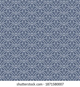 Patrón japonés tradicional. Esta es una simple ilustración vectorial con armoniosa mezcla de estilos retro y moderno. El color puede cambiarse si es necesario. Vector Eps10.