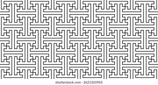 Traditional Japanese patterns. Seamless geometric background with lines.