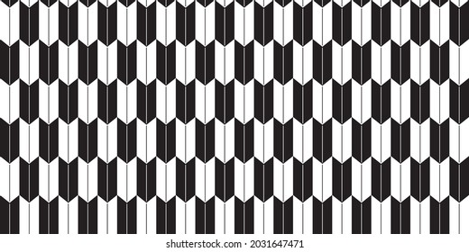 Patrones japoneses tradicionales, imágenes vectoriales simples sin costura, textura mínima. Gráficos vectoriales repetibles, en blanco y negro