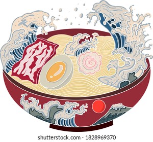 日本 ラーメン イラスト のイラスト素材 画像 ベクター画像 Shutterstock