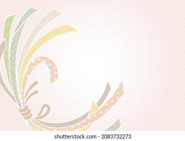 Traditional Japanese ribbon design frame