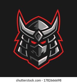 Traditional Japanese Samurai Head Logo Design