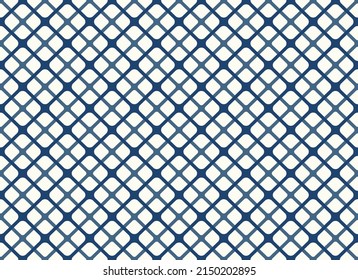 Traditional Japanese seamless patterns with geometric themes. Japanese traditional wall.