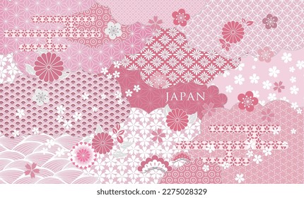 Traditional Japanese style pattern and background design