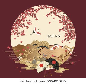 Traditional Japanese style pattern design.