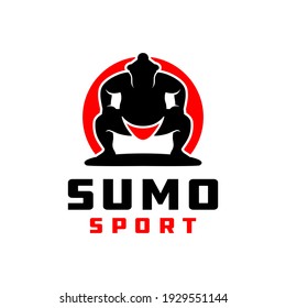 traditional japanese sumo sport logo design