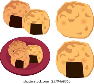 Traditional Japanese sweets, rice crackers