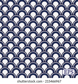 Traditional japanese wave pattern background