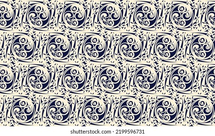 Fondo tradicional japonés de las ondas. Patrón de ondas. Fondo sin inconvenientes (textil, diseño de papel pintado, rellenos de patrones, fondos de páginas web, texturas superficiales).