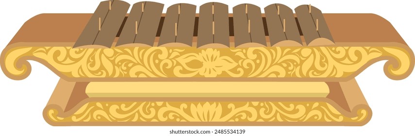 traditional Javanese gamelan Vector illustration