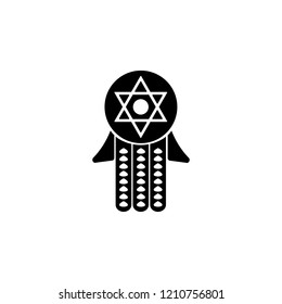 traditional Jewish sacred icon. Element of hanukkah icon for mobile concept and web apps. Detailed traditional Jewish sacred icon can be used for web and mobile
