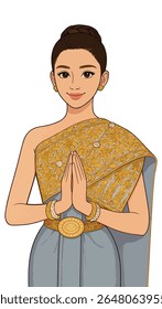 Traditional Khmer woman, Khmer Culture, Pchum Ben Day, Khmer New Year, Cambodia Water Festival