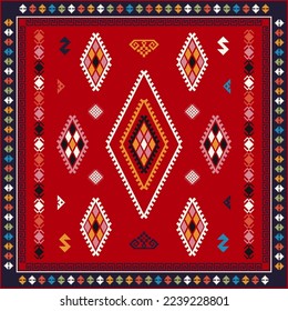 Traditionelles Kilim Vektor nahtloses Muster