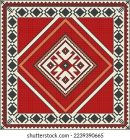 Traditional Kilim vector seamless pattern