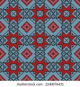 Patrón transparente del vector Kilim tradicional
