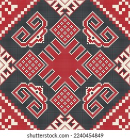 Traditional Kilim vector seamless pattern