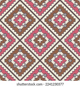Traditional Kilim vector seamless pattern