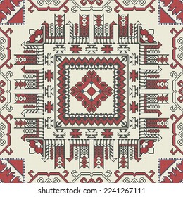 Traditional Kilim vector seamless pattern