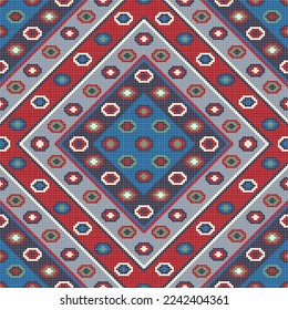 Traditional Kilim vector seamless pattern