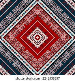Traditional Kilim vector seamless pattern
