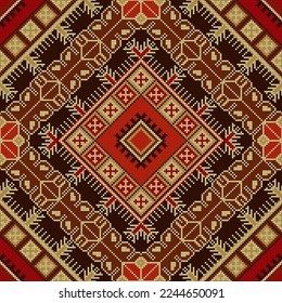 Traditional Kilim vector seamless pattern