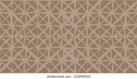 Traditional Kimono Texture Organic Seamless Vector Pattern. Ink Boho Batik, Wabi Sabi, Tie Dye Hipster Fashion Simple Geo Design Prints. Seamless Kimono Background, Japanese Dye Geo Pattern