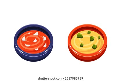 Traditional Korean Dishes Displayed In Vibrant Bowls Capturing The Essence Of Korean Cuisine And Culture