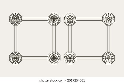 traditional korean pattern frame design