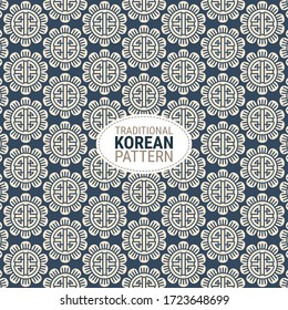 Traditional Korean pattern. This is a simple vector illustration with harmonious blend of retro and modern styles. The color can be changed if needed. Eps10 vector.