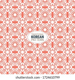 Traditional Korean pattern. This is a simple vector illustration with harmonious blend of retro and modern styles. The color can be changed if needed. Eps10 vector.