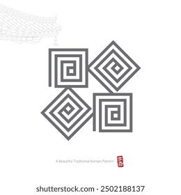 Traditional Korean Patterns. Illustration of Traditional Patterns